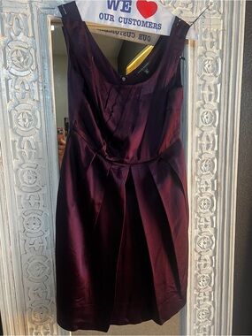 Banana Republic Deep Plum Midi Dress